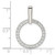 Image of Sterling Silver Polished CZ Circle Pendant QP5446