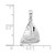 Image of Sterling Silver Polished 3D Sailboat Pendant QC10388