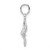 Image of Sterling Silver Polished Hummingbird Pendant QC10282 Image of Sterling Silver Polished Hummingbird Pendant QC10282
