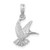Image of Sterling Silver Polished Hummingbird Pendant QC10282 Image of Sterling Silver Polished Hummingbird Pendant QC10282