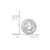 Image of Sterling Silver Round CZ Chain Slide Pendant QS19 Image of Sterling Silver Round CZ Chain Slide Pendant QS19
