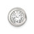 Image of Sterling Silver Round CZ Chain Slide Pendant QS19 Image of Sterling Silver Round CZ Chain Slide Pendant QS19