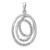 Image of Sterling Silver Rhodium-plated Diamond Pendant QP3506