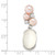 Sterling Silver Simulated Pearl and CZ Pendant QP1209