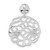 Image of Sterling Silver Polished Fancy CZ Chain Slide Pendant QP4898