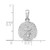 Image of Sterling Silver Polished/Textured Sand Dollar Pendant QC9825