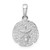 Image of Sterling Silver Polished/Textured Sand Dollar Pendant QC9825