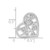 Image of Sterling Silver Rhodium-plated CZ Heart Slide Pendant QP2800