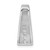 Image of Sterling Silver Rhodium-plated CZ Chain Slide Pendant QP5744