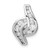 Image of Sterling Silver Rhodium-plated Fancy CZ Slide Pendant QP5331