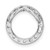 Image of Sterling Silver Rhodium-plated CZ Chain Slide Pendant QP1438