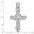 Image of Sterling Silver Rhodium-plated Polished CZ Cross Pendant QC11166 Image of Sterling Silver Rhodium-plated Polished CZ Cross Pendant QC11166
