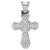 Image of Sterling Silver Rhodium-plated Polished CZ Cross Pendant QC11166 Image of Sterling Silver Rhodium-plated Polished CZ Cross Pendant QC11166