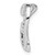 Image of Sterling Silver Rhodium-plated Diamond Double Heart Pendant QP3274