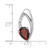 Image of Sterling Silver Rhodium-plated Garnet and CZ Chain Slide Pendant QP5861GA
