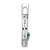 Image of Sterling Silver Rhodium-plated London Blue Topaz and CZ Chain Slide Pendant QP5873BT