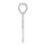 Image of Sterling Silver Letter X Initial Pendant