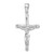 Sterling Silver Textured Crucifix Pendant