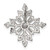 Image of Sterling Silver CZ Snowflake Slide Pendant Image of Sterling Silver CZ Snowflake Slide Pendant