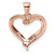 Image of Sterling Silver Pink CZ Open Heart Pendant