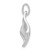 Image of Sterling Silver Polished Fancy Wavy Pendant