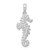 Sterling Silver Polished 3D Seahorse Pendant