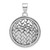 Image of Sterling Silver Antiqued Circle Weave Pendant