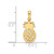 Sterling Silver Gold-plated Pineapple Pendant