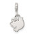 Image of Sterling Silver Polished Bird Enhancer Pendant