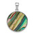 Image of Sterling Silver Rhodium-plated Abalone Pendant