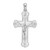 Image of Sterling Silver Polished Budded Crucifix Pendant