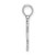 Image of Sterling Silver Polished Key w/Heart Top Pendant