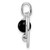 Image of Sterling Silver Polished Onyx in Circles Pendant