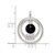 Image of Sterling Silver Polished Onyx in Circles Pendant