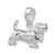 Image of Sterling Silver Textured 3D Basset Hound Pendant