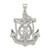Image of Sterling Silver Polished Mariner Crucifix Pendant