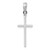 Image of Sterling Silver Polished Thin Latin Cross Pendant