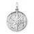 Image of Sterling Silver Rhodium-plated CZ Compass Pendant