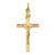 Sterling Silver Gold-plated INRI Crucifix Pendant