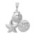 Image of Sterling Silver Polished/Textured Sea Life Pendant