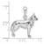 Image of Sterling Silver Textured 3D Siberian Husky Pendant