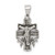 Image of Sterling Silver Antiqued Mini INRI Crucifix Pendant