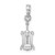 Image of Sterling Silver Polished Wine Bottle Opener Pendant