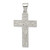 Image of Sterling Silver Polished & Textured Crucifix Pendant