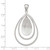 Image of Sterling Silver Polished & Textured Teardrop Pendant