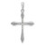 Sterling Silver Rhodium-plated Peridot Cross Pendant
