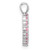 Image of Sterling Silver Rhodium-plated Pink CZ Heart Pendant