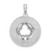 Image of Sterling Silver Textured Key West w/Dolphins Pendant