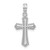 Image of Sterling Silver Polished Beaded Passion Cross Pendant