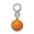 Image of Sterling Silver Yellow Enameled Bead Enhancer Pendant
